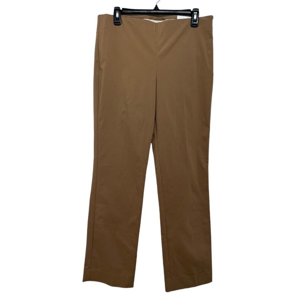 White House Black Market Slim Side Zip Pant Camel Size 10 Short NWT - Picture 2 of 7